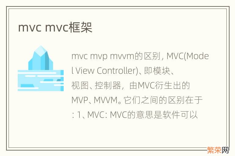 mvc mvc框架