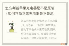 如何判断苹果充电器是不是原装 怎么判断苹果充电器是不是原装