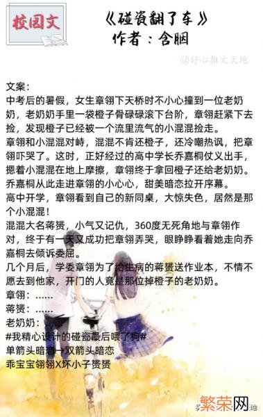 青春校园小说排行榜甜文推荐 晋江十大青春校园小说排行榜