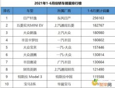 自主品牌占半 2021电动轿车十大品牌排行榜