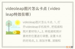 videoleap特效在哪 videoleap图片怎么卡点