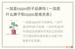 一加是什么牌子和oppo是啥关系 一加是oppo的子品牌吗