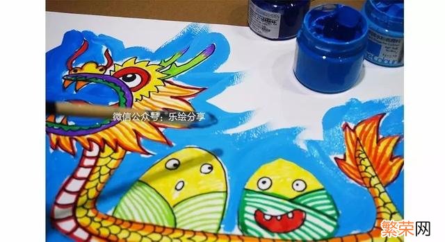 小学生热爱和平儿童画作品 端午节画画作品图片