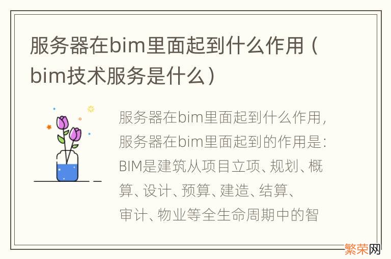 bim技术服务是什么 服务器在bim里面起到什么作用