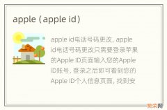 apple id apple