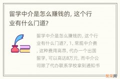 留学中介是怎么赚钱的，这个行业有什么门道？