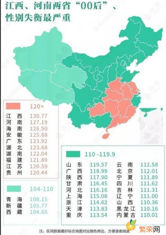 全国男女比例数据公布 2021年中国男女比例真实数据