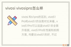 vivosi vivosipro怎么样