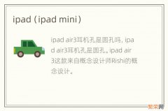 ipad mini ipad