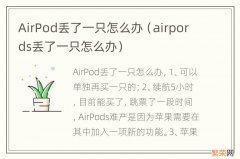 airpords丢了一只怎么办 AirPod丢了一只怎么办