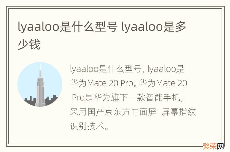 lyaaloo是什么型号 lyaaloo是多少钱