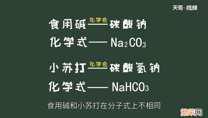 小苏打和食用碱有什么区别小苏打和食用碱的区别