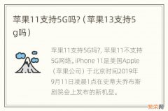 苹果13支持5g吗 苹果11支持5G吗?