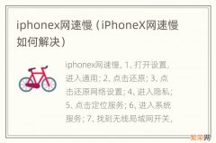 iPhoneX网速慢如何解决 iphonex网速慢