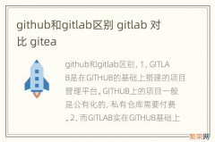github和gitlab区别 gitlab 对比 gitea