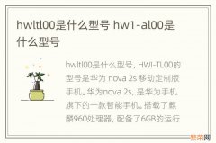 hwltl00是什么型号 hw1-al00是什么型号