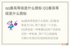 qq最高等级是什么图标 QQ最高等级是什么图标