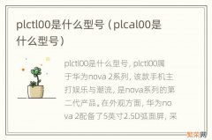 plcal00是什么型号 plctl00是什么型号