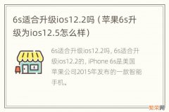 苹果6s升级为ios12.5怎么样 6s适合升级ios12.2吗
