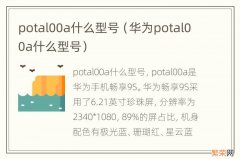 华为potal00a什么型号 potal00a什么型号