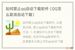 QQ怎么取消自动下载 如何禁止qq自动下载软件