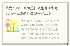 华为aum一tl20是什么型号-AL20 华为aum一tl20是什么型号