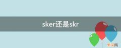 sker的英文 sker还是skr