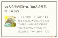 qq大会员包括什么东西 qq大会员包括什么