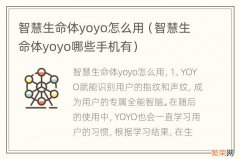 智慧生命体yoyo哪些手机有 智慧生命体yoyo怎么用