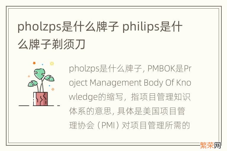 pholzps是什么牌子 philips是什么牌子剃须刀