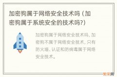 加密狗属于系统安全的技术吗? 加密狗属于网络安全技术吗