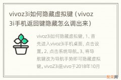 vivoz3i手机返回键隐藏怎么调出来 vivoz3i如何隐藏虚拟键