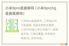 小米9pro5g是曲面屏吗 小米9pro是曲屏吗