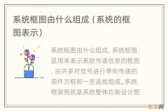 系统的框图表示 系统框图由什么组成