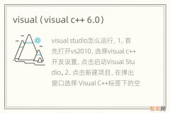 visual c++ 6.0 visual