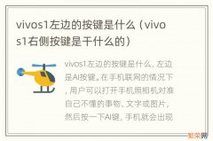 vivos1右侧按键是干什么的 vivos1左边的按键是什么