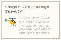 bizimg里面有什么文件 bizimg是什么文件夹