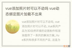 vue添加照片时可以不动吗 vue动态绑定图片加载不出来