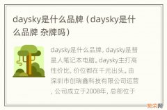 daysky是什么品牌 杂牌吗 daysky是什么品牌