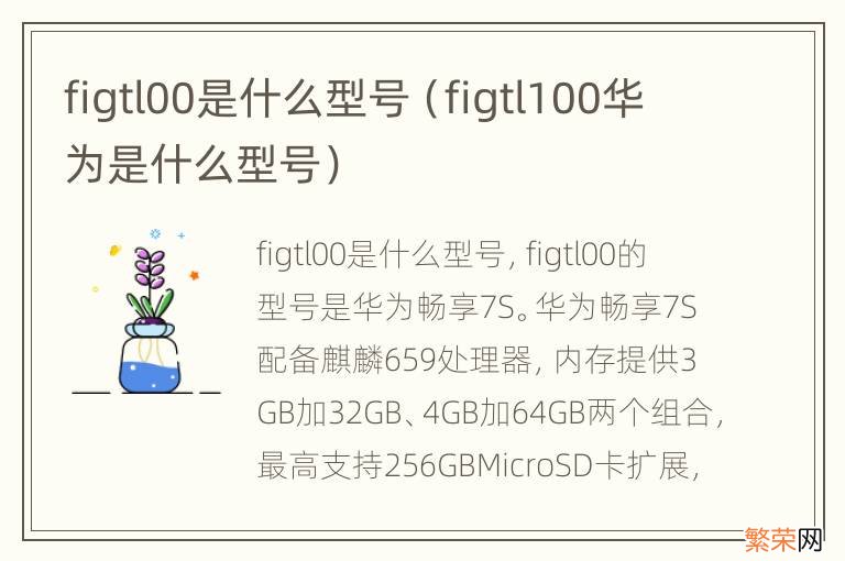 figtl100华为是什么型号 figtl00是什么型号