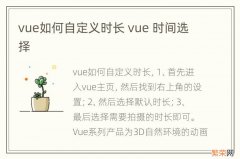 vue如何自定义时长 vue 时间选择