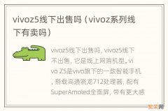 vivoz系列线下有卖吗 vivoz5线下出售吗