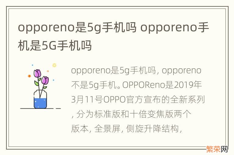 opporeno是5g手机吗 opporeno手机是5G手机吗