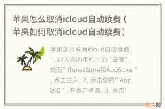 苹果如何取消icloud自动续费 苹果怎么取消icloud自动续费