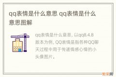 qq表情是什么意思 qq表情是什么意思图解