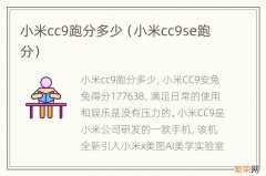 小米cc9se跑分 小米cc9跑分多少