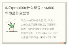 华为praal00x什么型号 praal00华为是什么型号