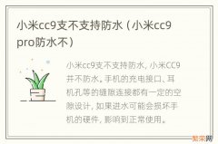 小米cc9pro防水不 小米cc9支不支持防水