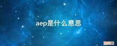 aep是什么意思 AEP是什么意思