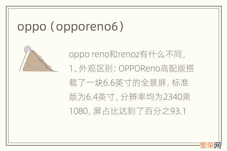 opporeno6 oppo